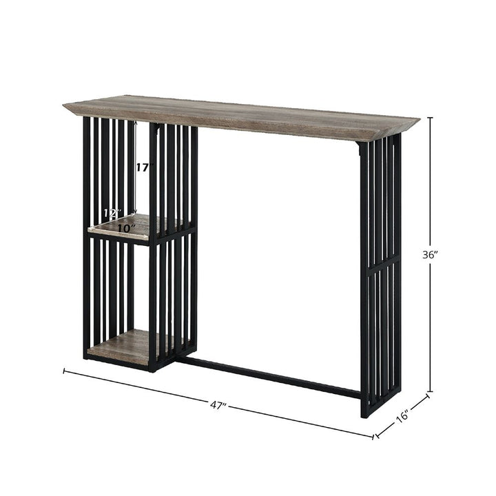Zudora Counter Height Table – dimensions diagram