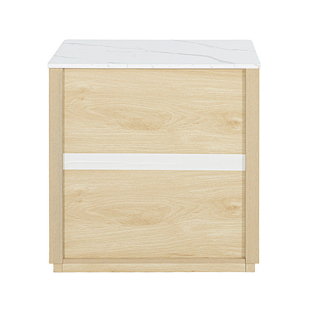 Lydd Nightstand W/ 2 Drawers, Natural - view 6