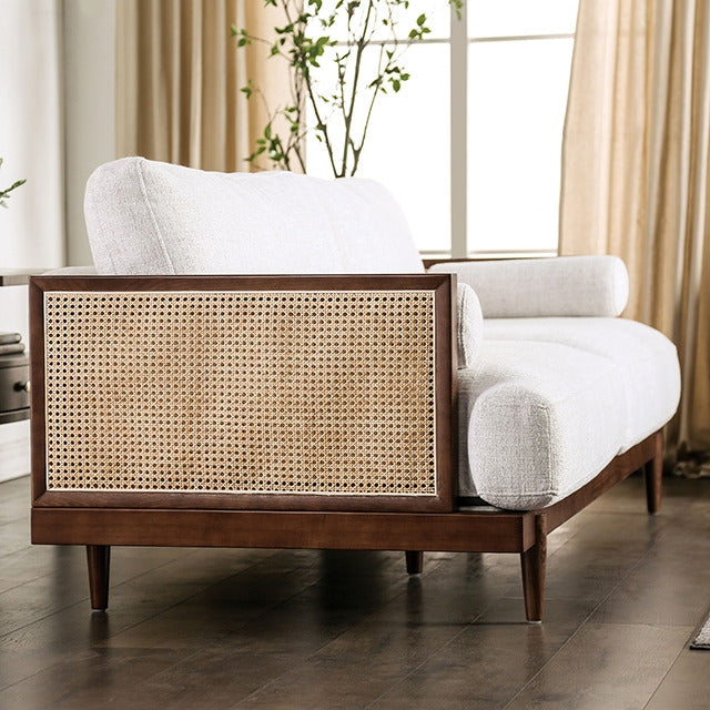 Alesund Loveseat, Walnut/Beige - view 4