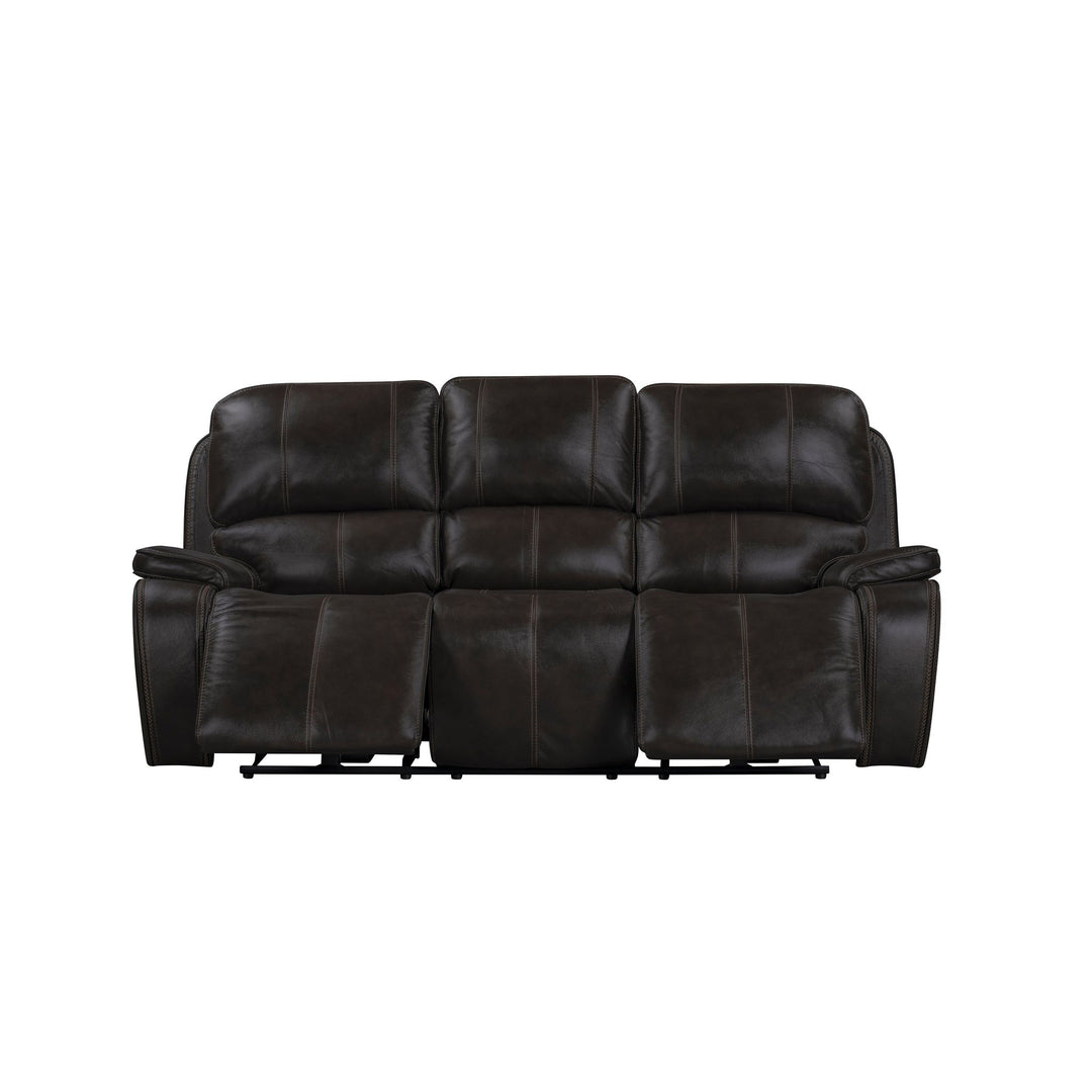 Brookings  Sofa W/dual Recliner-Charcoal