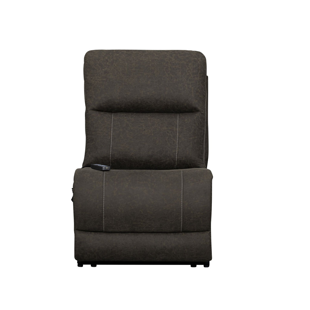 Gaia Armless Recliner W/pwr Hr, Fr, Massage, Heat-Sable