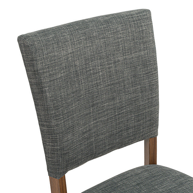 Oberto Side Chair, Walnut/Gray - view 3