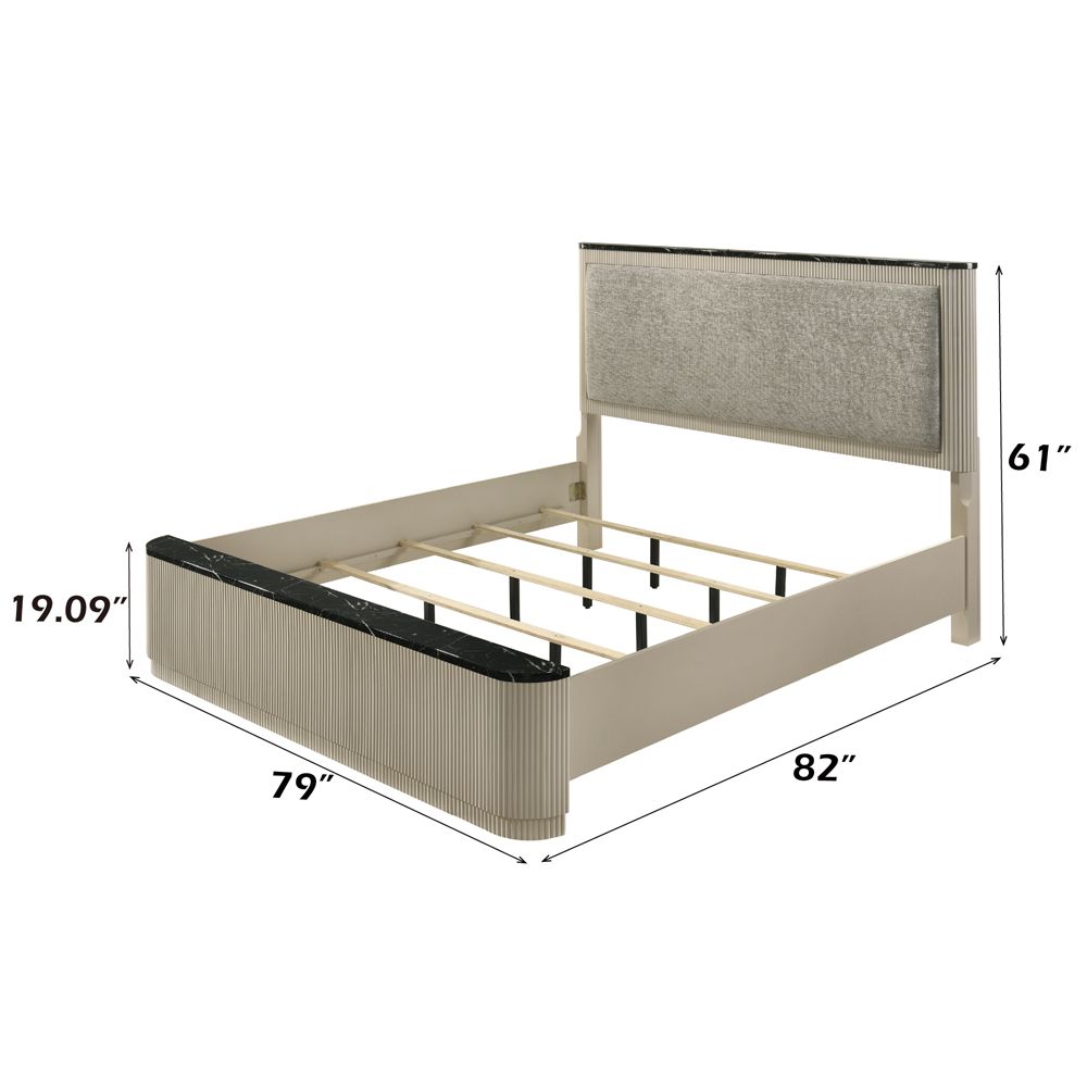 Travonte Eastern King Bed – dimensions diagram