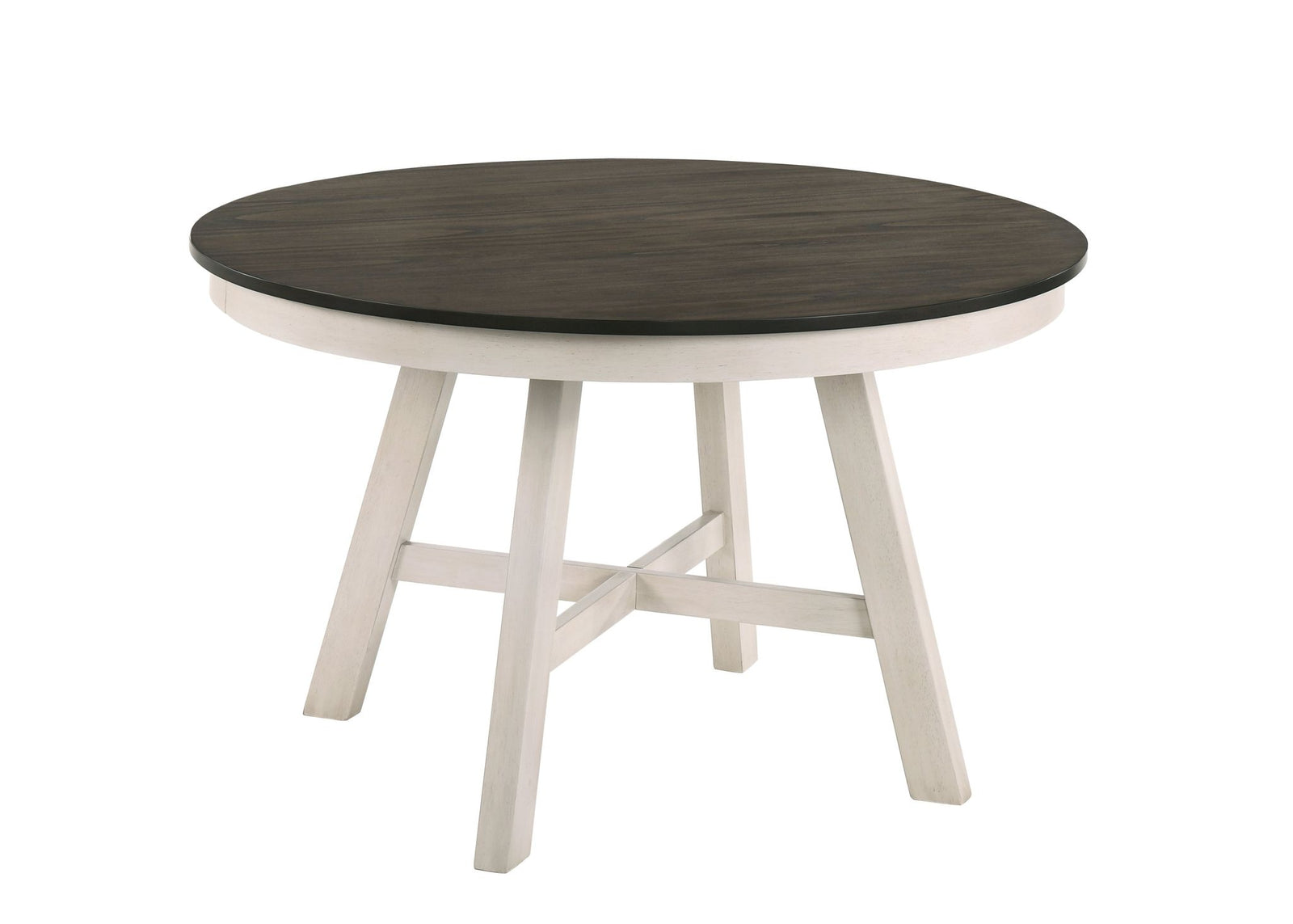 Maisie Round Table-White/brown