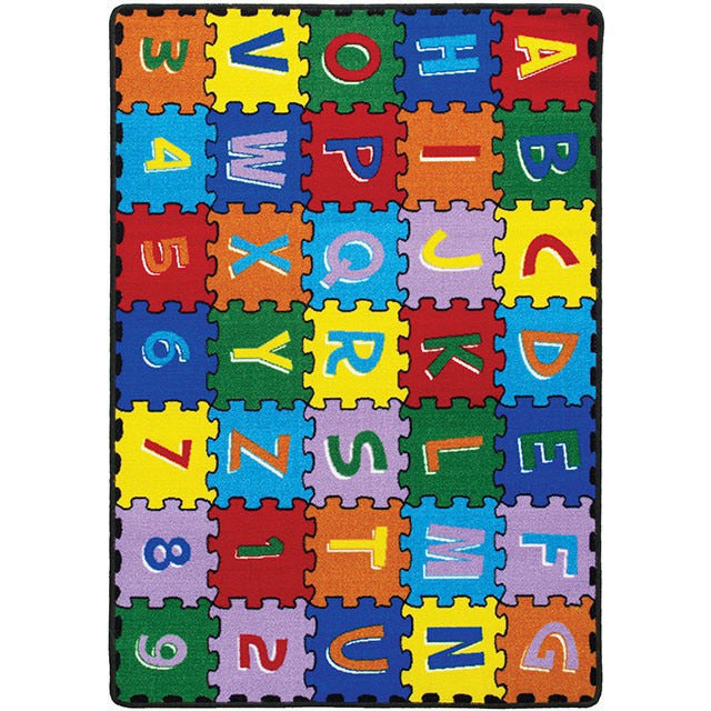 Abbey Area Rug, Alphabet/Multi - view 2