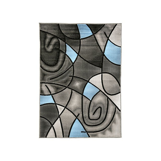 Sivas Area Rug, Charcoal/Blue - view 2