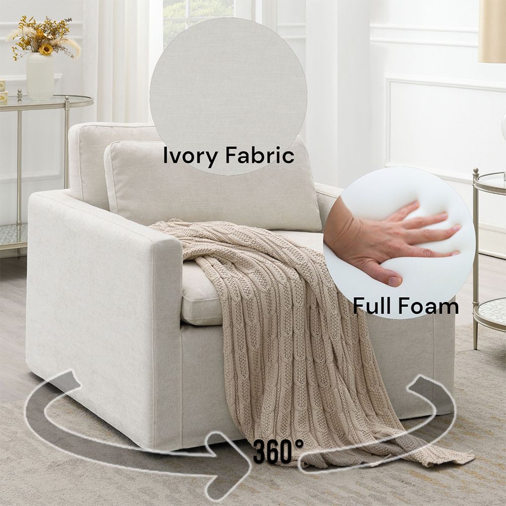 Frederick SWIVEL CHAIR W/PILLOW – view 6