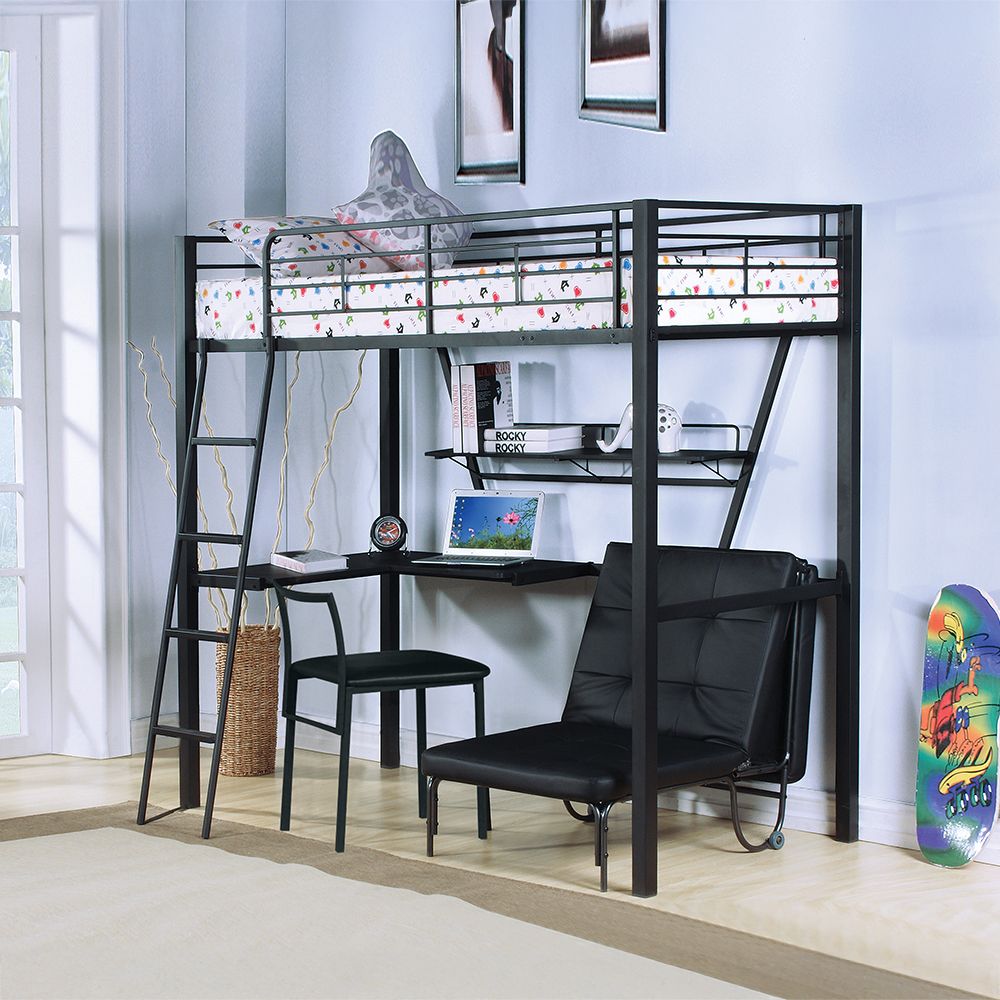 Senon Twin Loft Bed W/Desk – view 4