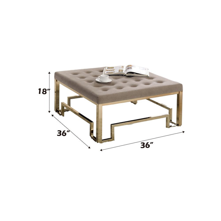 Damien Cocktail Ottoman – dimensions diagram