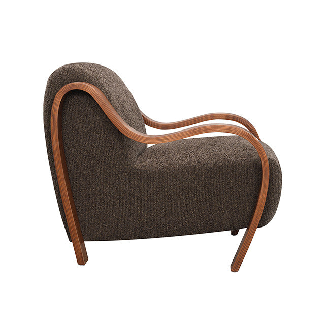 Niari Accent Chair, Deep Brown - view 3