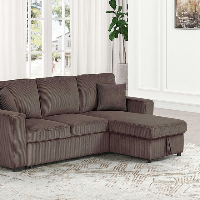 Yves Sectional, Brown