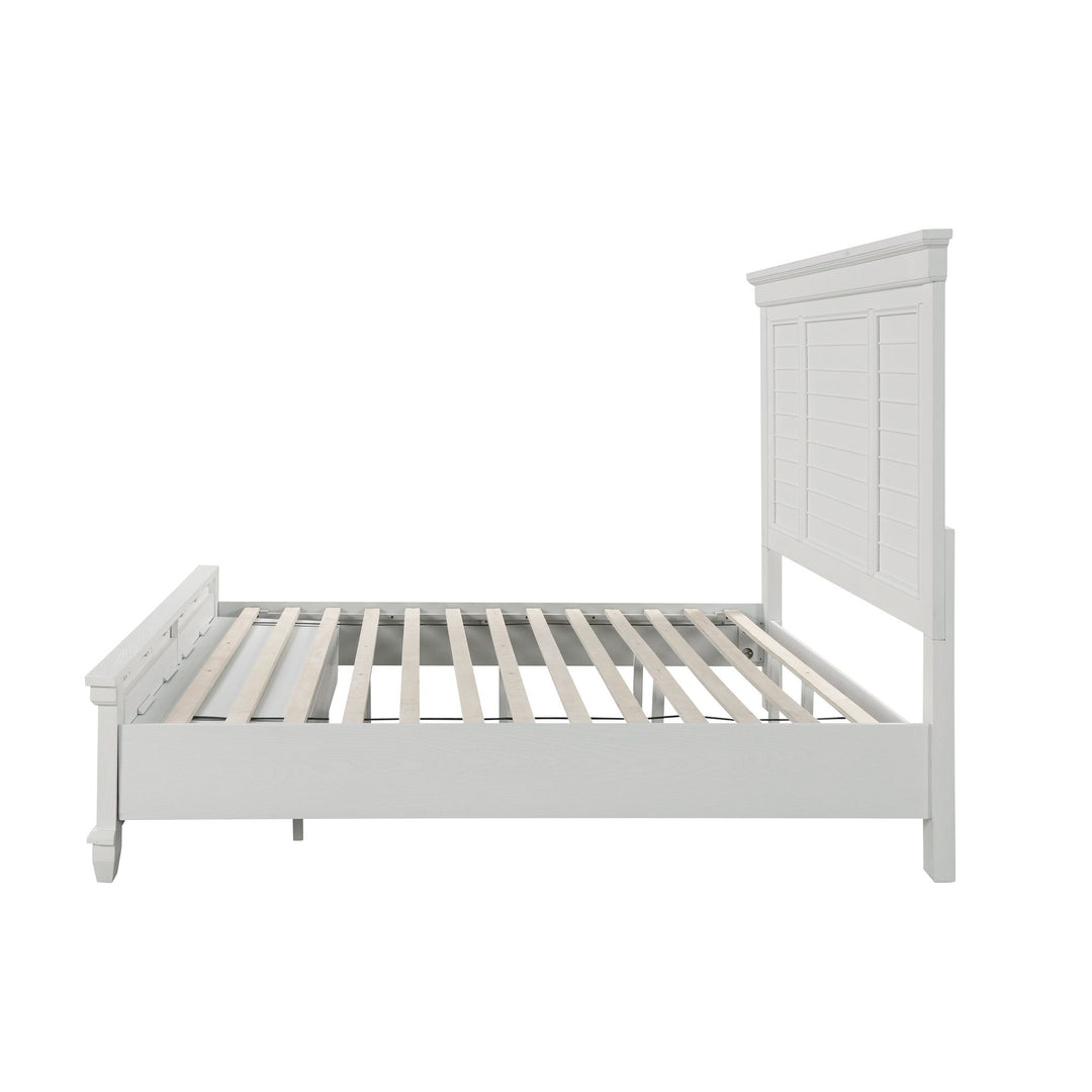Jamestown 6/0 WK Stg Bed Rails- White