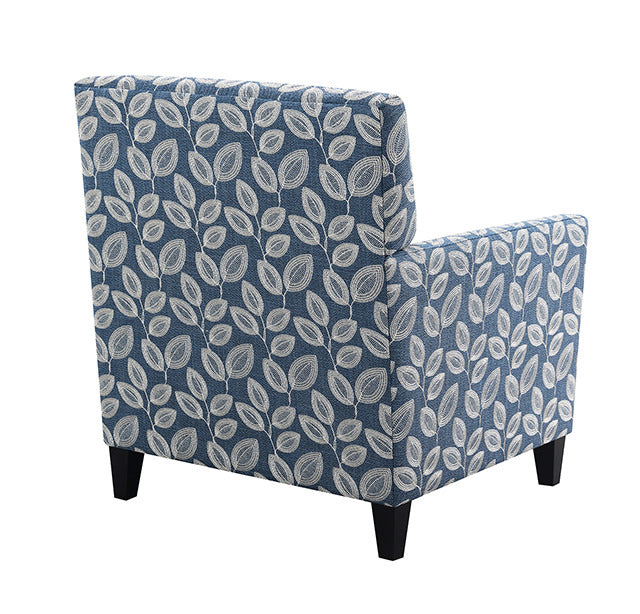 Ivey Acent Chair, Botanical Blue/Egret White - view 4