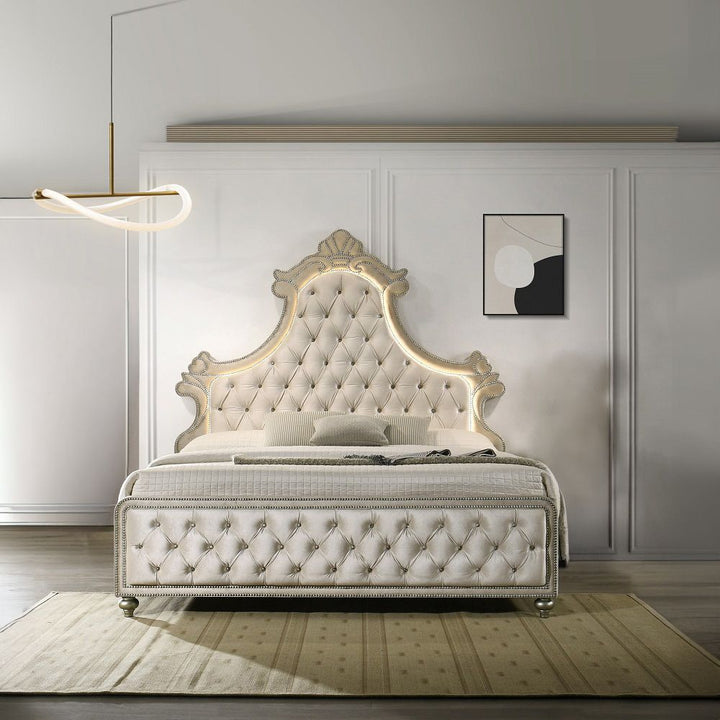 Lucienne Eastern King Bed with Led