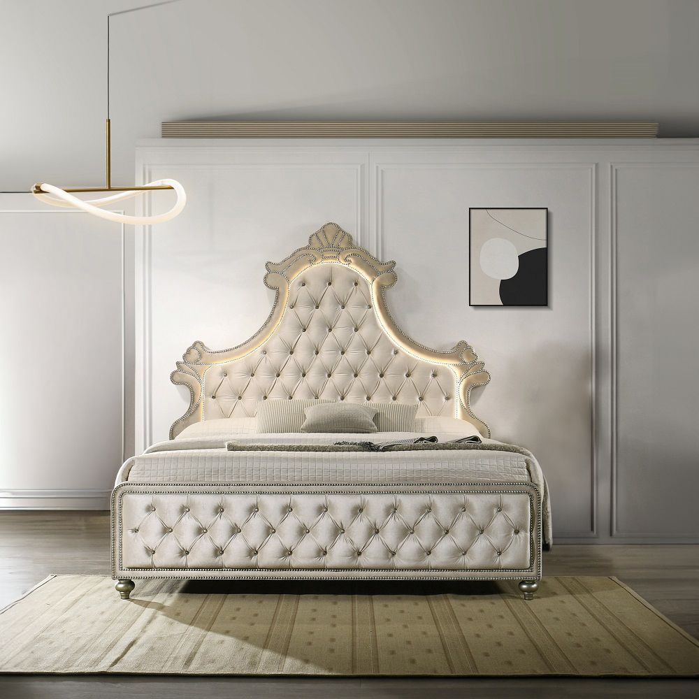 Lucienne Eastern King Bed with Led