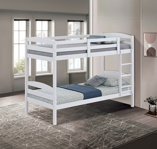 Finsbury Twin Twin Bunk Bed, White - view 3
