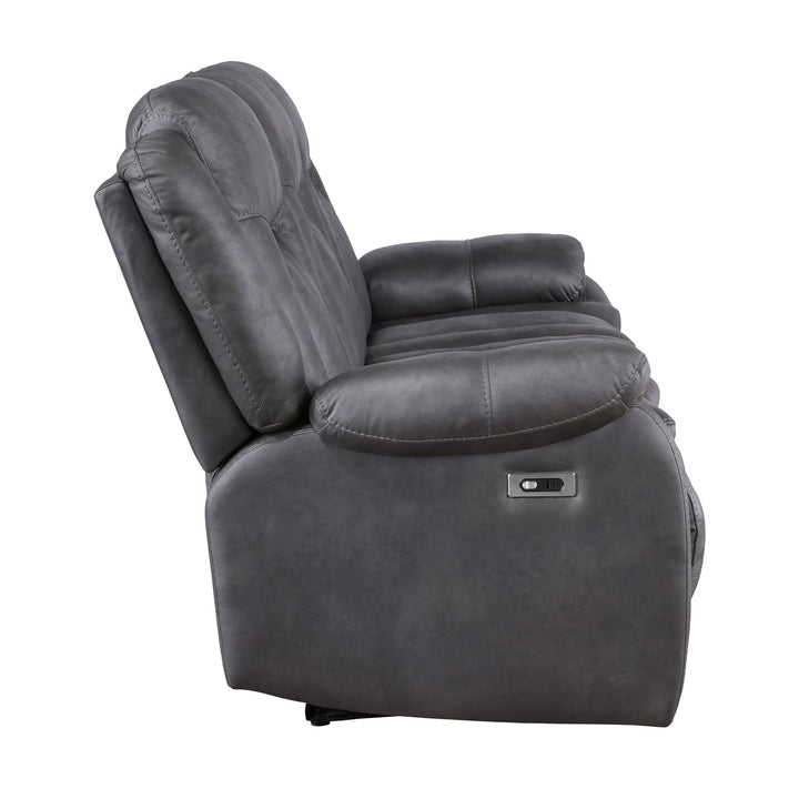 Morello  Sofa W/pwr Fr- Gray