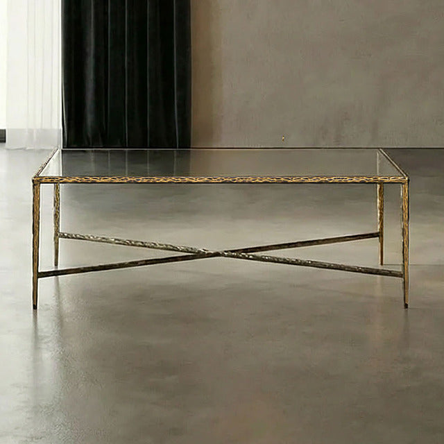 Terva Coffee Table, Matte Gold - view 4