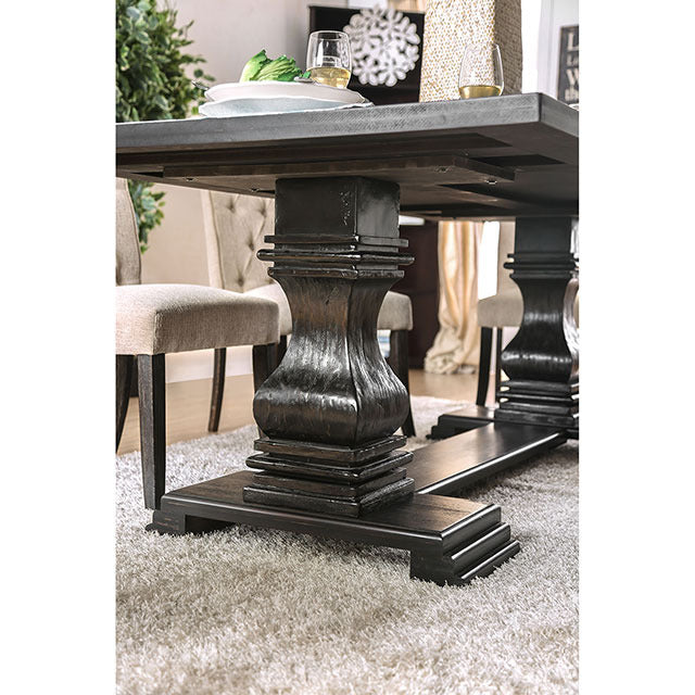 Nerissa 7 Pc Dining Table Set, Antique Black - view 4