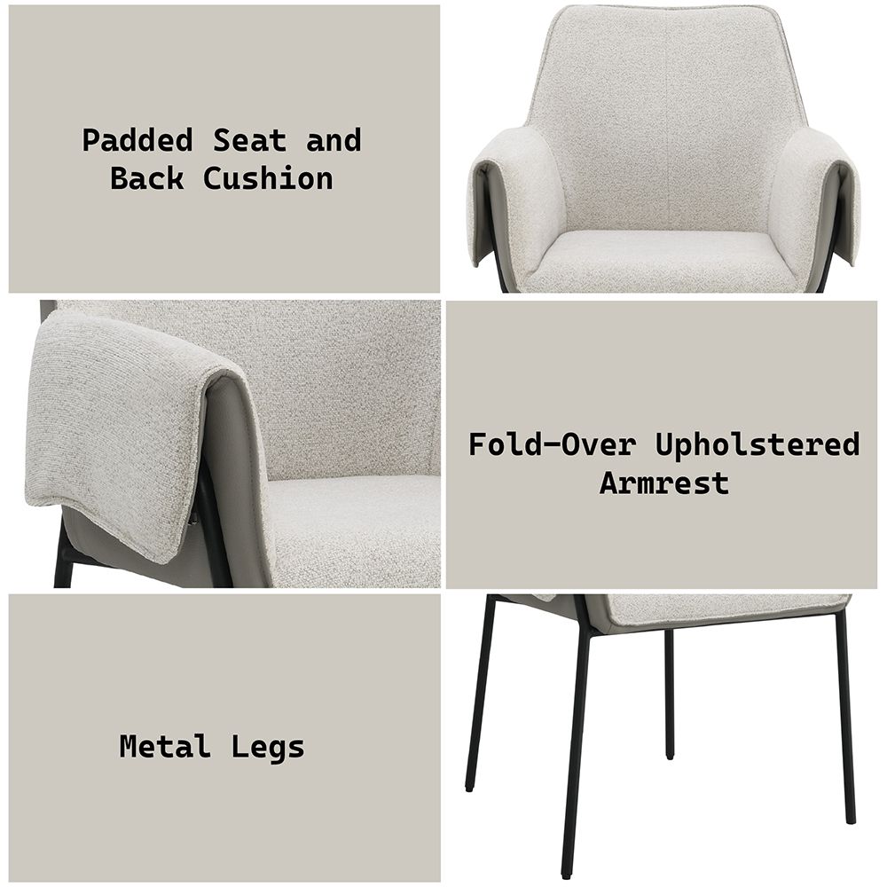 Jirina Arm Chair (Set-2) – features callout