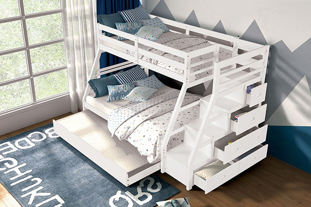 Ellington Twin/Full Bunk Bed, White - view 2