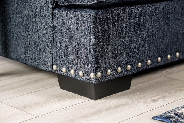 Sonora Loveseat, Dark Navy - view 6