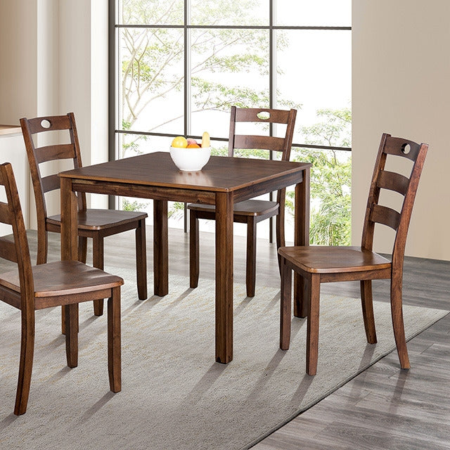 Lubbock 5 Pc. Dining Table Set, Walnut