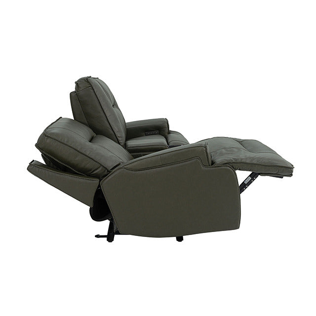 Dallas Oversized Power Loveseat, Dark Olive Green - view 7