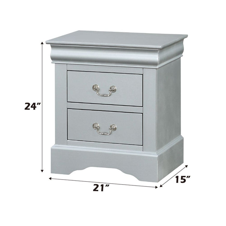 Louis Philippe Nightstand – dimensions diagram