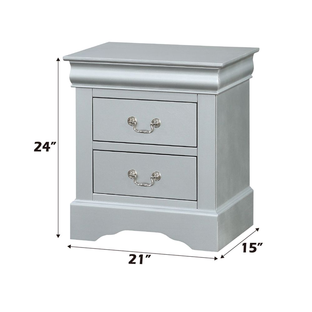 Louis Philippe Nightstand – dimensions diagram