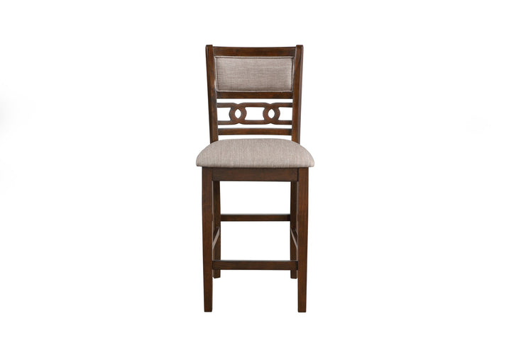 Gia 5 Pc 42" Square Counter Table &amp; 4 Chairs-Cherry