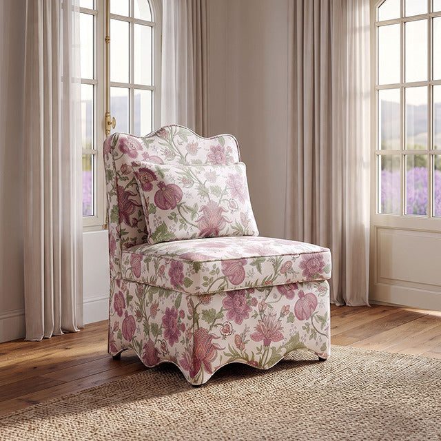 Hemsworth Accent Chair, Jacobean Floral Blossom Pink - view 6