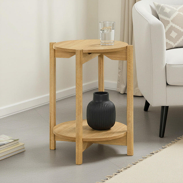 Hyde Round End Table, Natural - view 9
