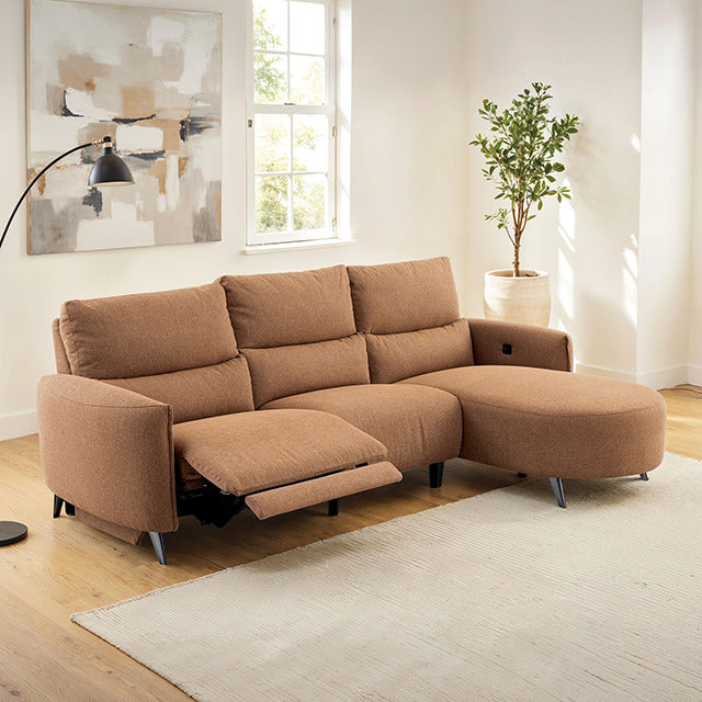 Galten Power Sectional, Brown - view 3