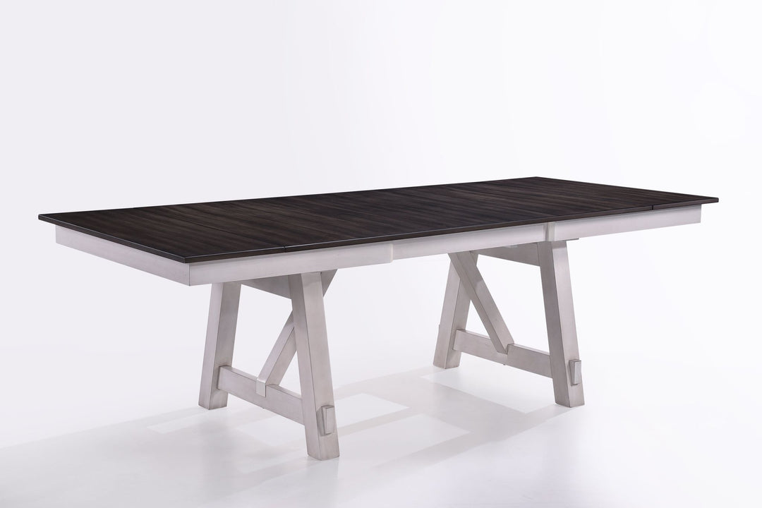 Maisie Dining Table Top-White/brown (1 Of 2)