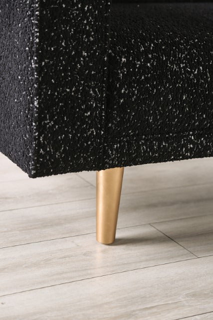 Elverum Loveseat, Black - view 4