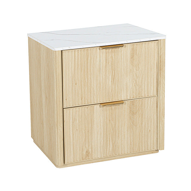 Lydd Nightstand W/ 2 Drawers, Natural