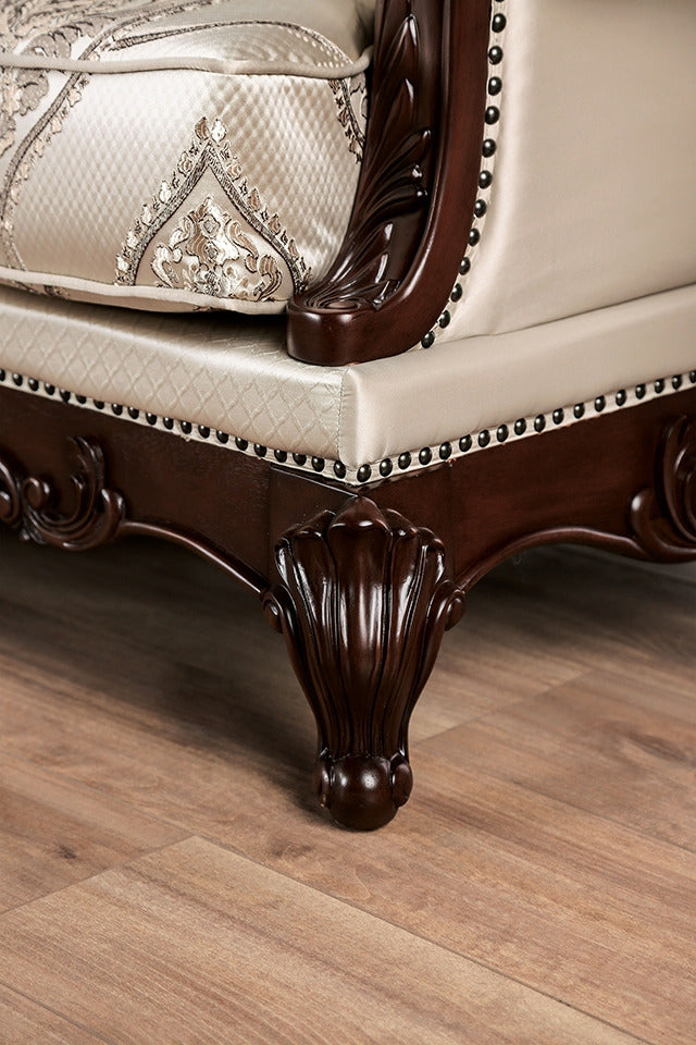 Veracruz Loveseat, Dark Cherry/Beige - view 8