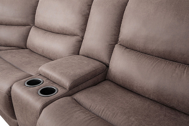 Demetrius Power Sectional, Slate Brown - view 5