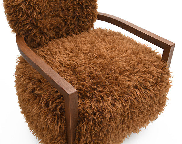 Eramo Accent Chair, Camel Brown - view 2