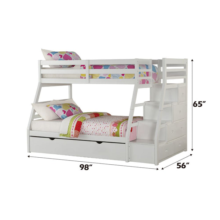 Jason Twin/Full Bunk Bed with Trundle &amp; Storage