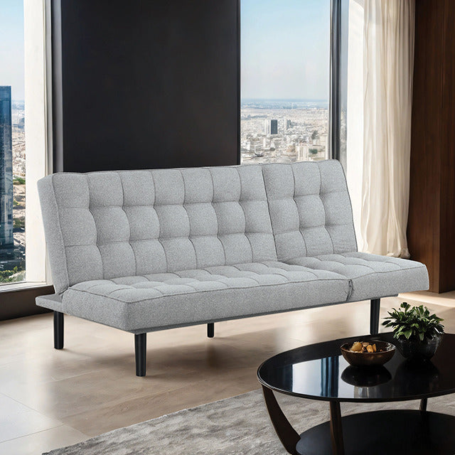 Naperville Futon Sofa, Light Gray