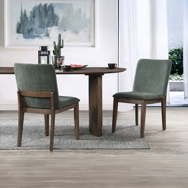 Kody Upholstered Dining Chair (2 Per Carton)-Forest Green