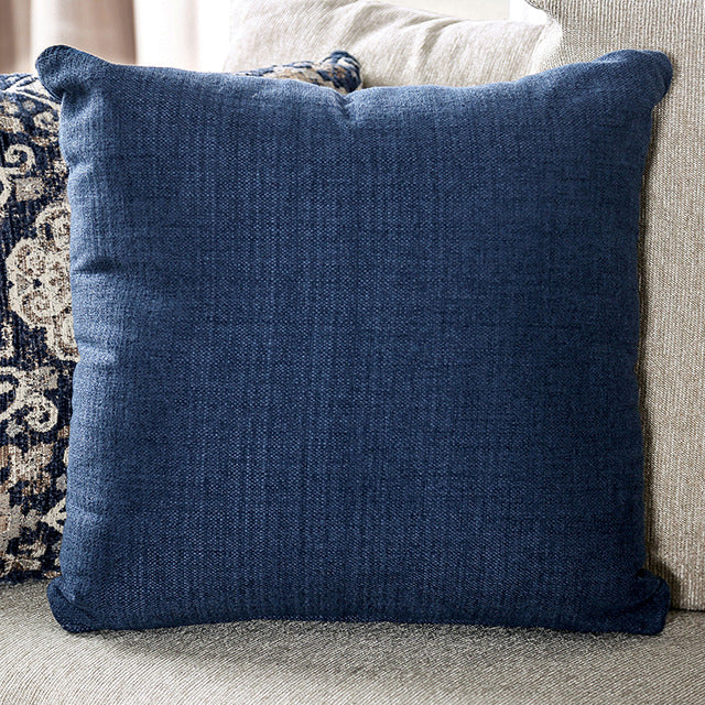 Belsize Loveseat, Beige/Navy - view 5