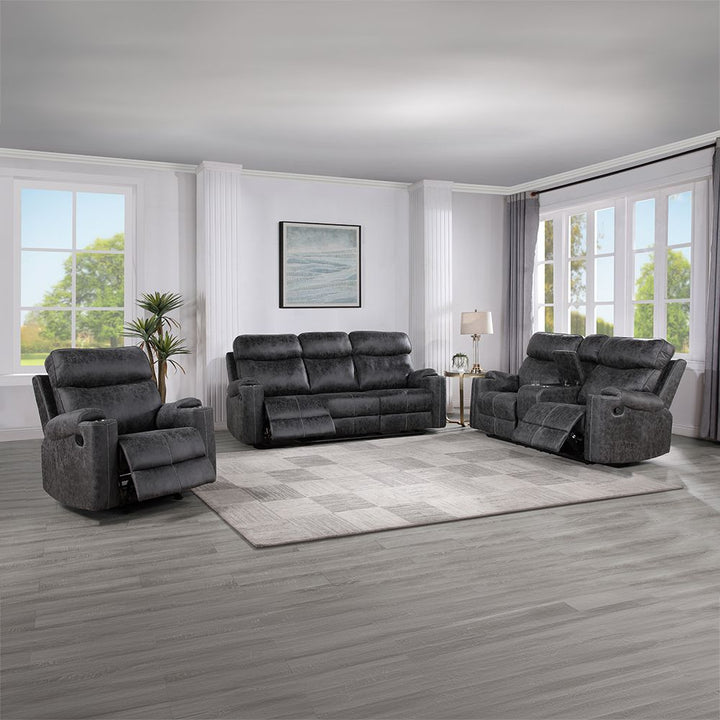 Hirah Motion Loveseat w/Console &amp; USB Port – view 6