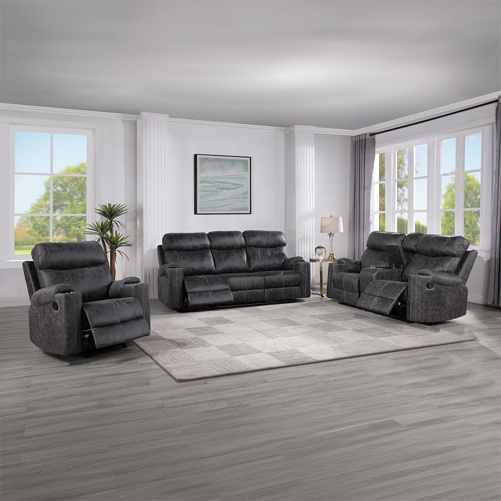 Hirah Motion Loveseat w/Console & USB Port – view 6
