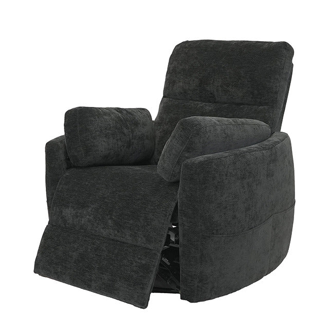 Rogers Power Recliner, Charcoal Gray