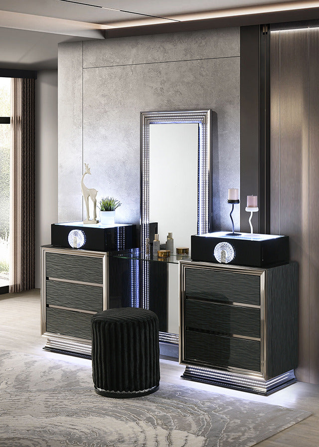 Noire Vanity Set W/ Stool - view 5