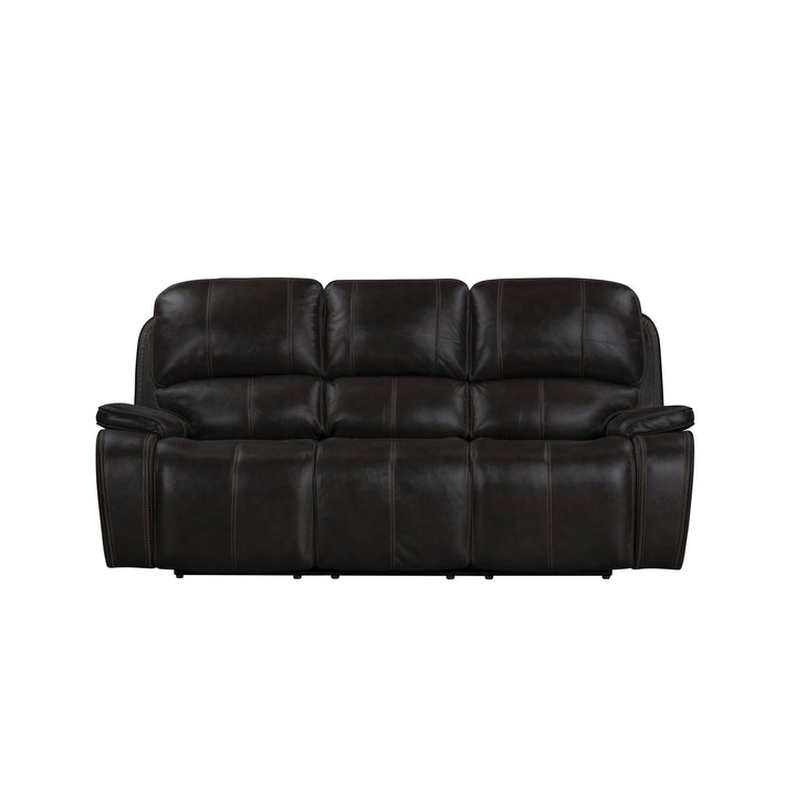 Brookings  Sofa W/dual Recliner-Charcoal