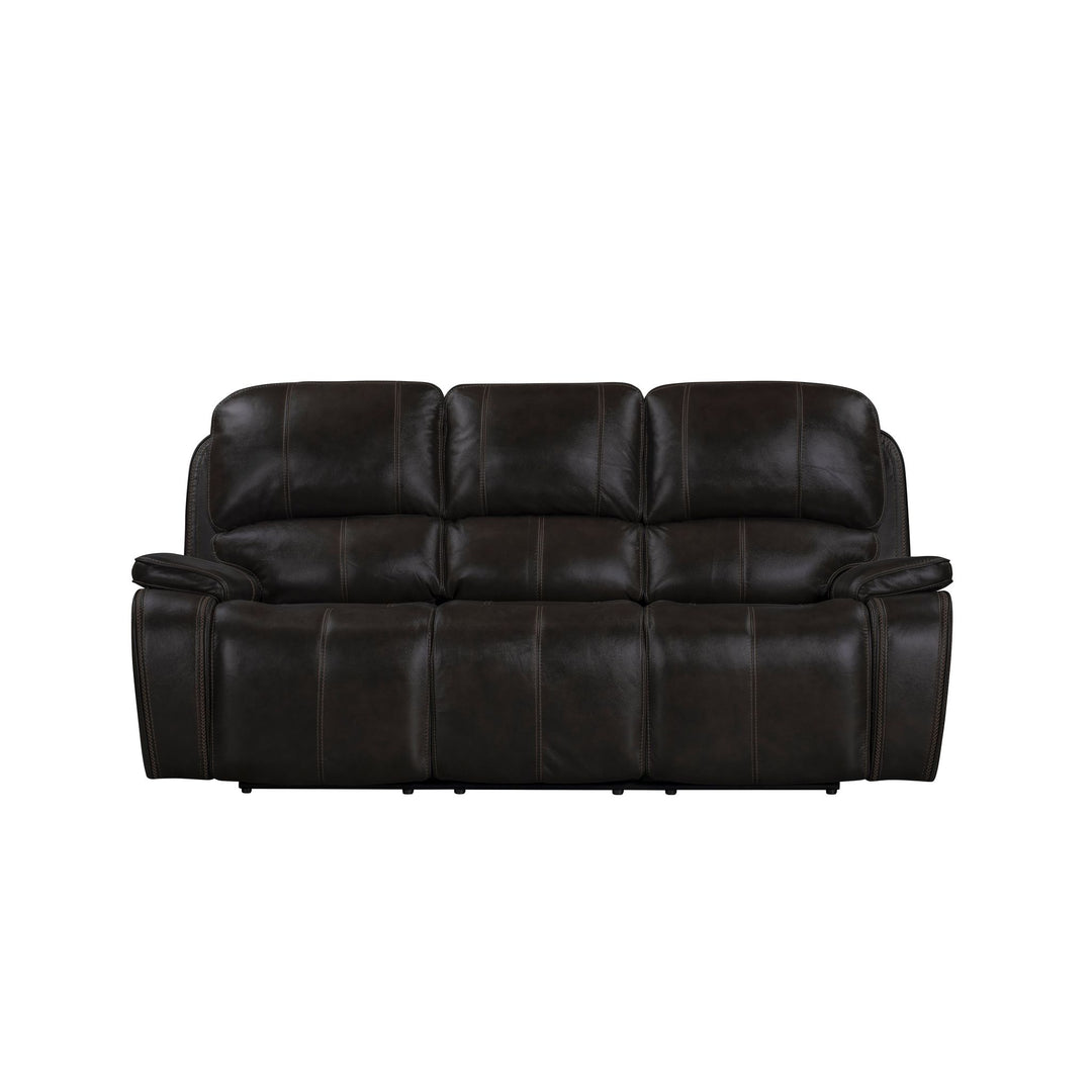 Brookings  Sofa W/dual Recliner-Charcoal